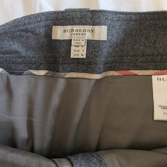 Burberry Grey Pencil Skirt - Picture 4 of 7